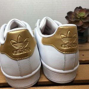 gold stripes adidas superstar
